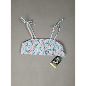 Art Class Girls' Flounce Bikini Top, UPF 50+, Size Medium (7/8)